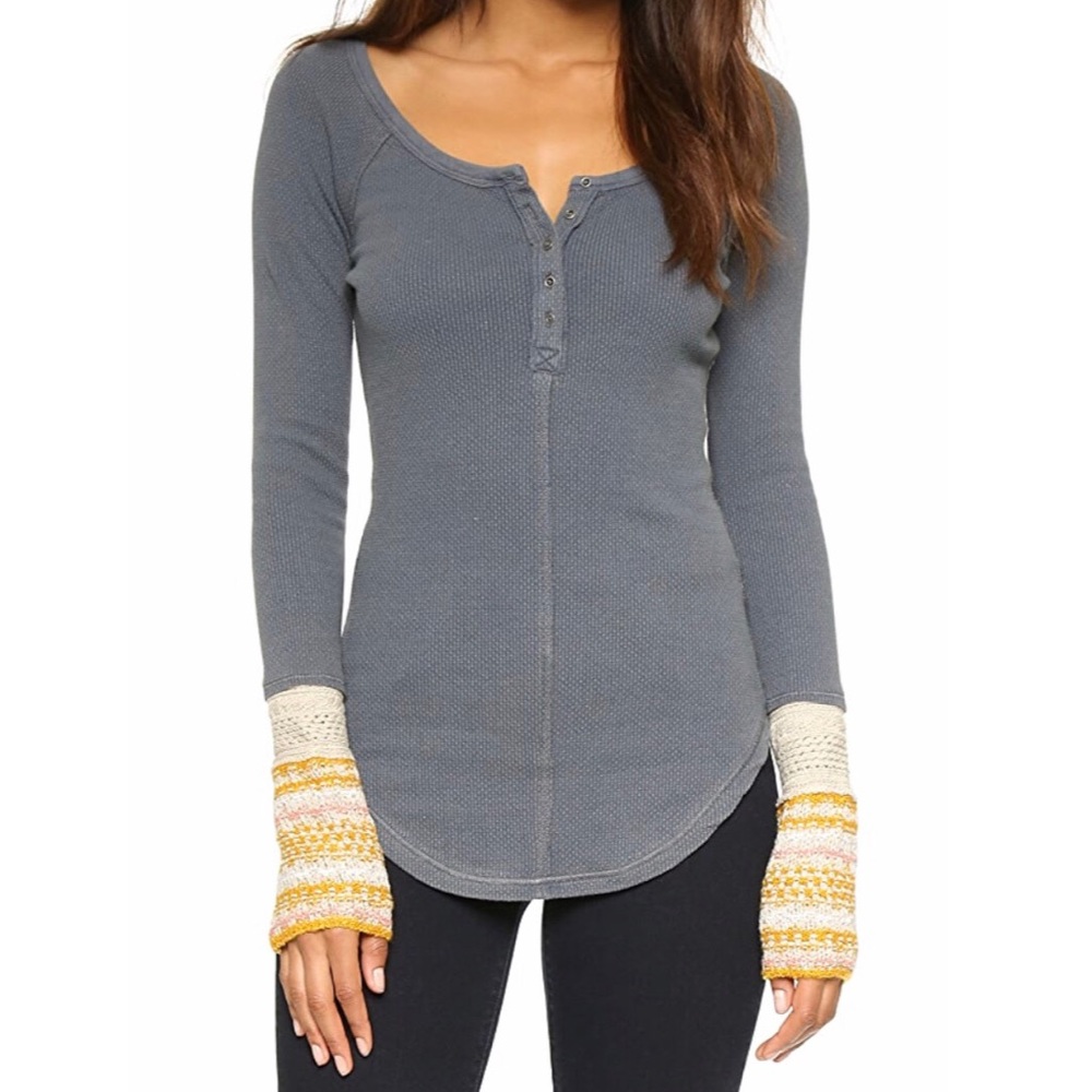 Free People Newbie Thermal Ski Lodge Henley